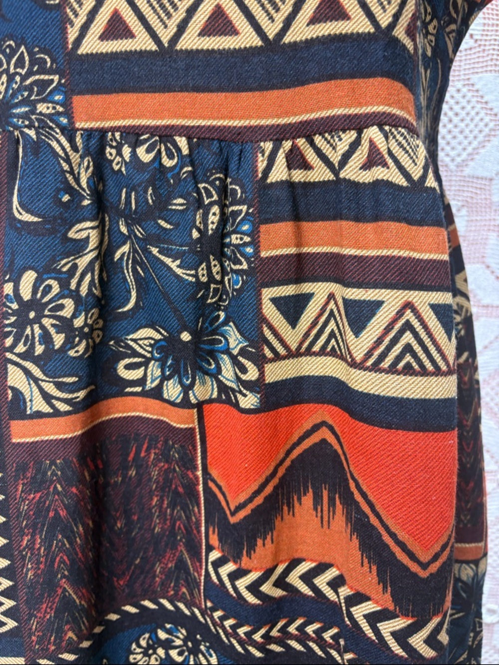Boho Tribal Print Maxi Dress | Flowy - Picture 5 of 10